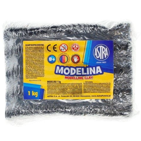 Modelina Astra 1 kol. czarna 1000g Astra Modelina Astra 1 kol. czarna 1000g Astra