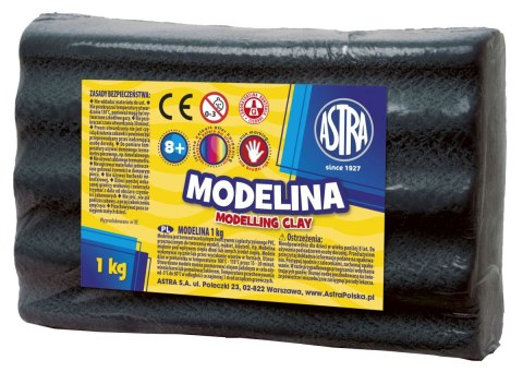 Modelina Astra 1 kol. czarna 1000g Astra Modelina Astra 1 kol. czarna 1000g Astra