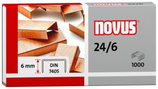 Zszywki 24/6 Novus miedzianowe 24/6 1000 szt (040-0206) Novus