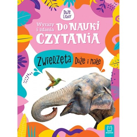 Książeczka edukacyjna Aksjomat Wyrazy i zdania do nauki czytania. Duże litery. Zwierzęta duże i małe Aksjomat Książeczka edukacyjna Aksjomat Wyrazy i zdania do nauki czytania. Duże litery. Zwierzęta duże i małe Aksjomat