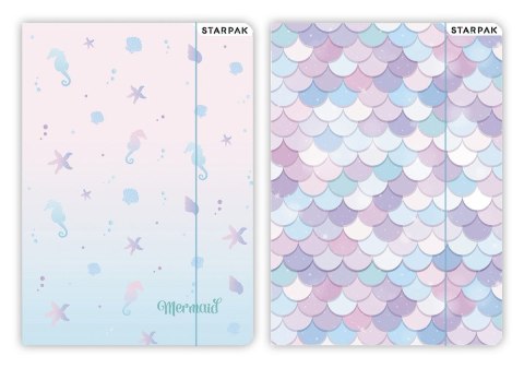 Teczka kartonowa na gumkę Mermaid A4 mix Starpak (536504) Starpak Teczka kartonowa na gumkę Mermaid A4 mix Starpak (536504) Starpak