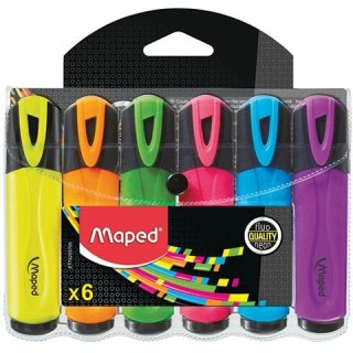 Zakreślacz Maped PEPS fluo, mix 1-5mm (742557) Maped