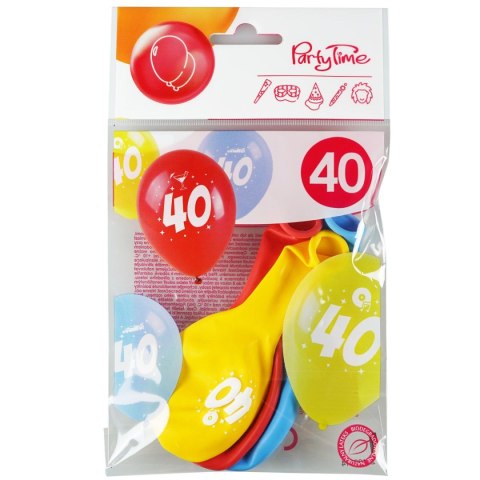 Balon gumowy Arpex z nadrukiem cyferki - 40 (3 szt.) mix 280mm (KB2013-40-9944) Arpex Balon gumowy Arpex z nadrukiem cyferki - 40 (3 szt.) mix 280mm (KB2013-40-9944) Arpex