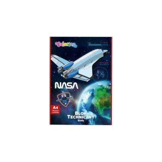 Blok techniczny Patio Nasa A4 biały 170g 10k (21528PTR) Patio