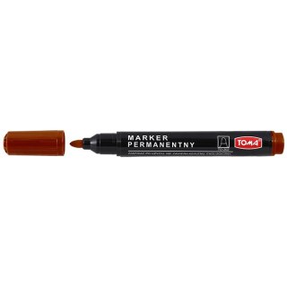 Marker permanentny Toma brązowy okrągła końcówka Toma