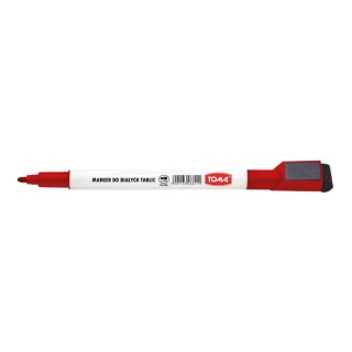 Marker suchościeralny Toma czerwony 1,0mm okrągła końcówka (TO-268) Toma