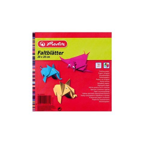 Zeszyt papierów kolorowych Herlitz 20x20 origami 247619 (300003930) Herlitz Zeszyt papierów kolorowych Herlitz 20x20 origami 247619 (300003930) Herlitz