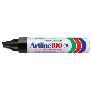 Marker permanentny Toma czarny czarny 7,5-12,0mm ścięta końcówka (AR-100) Toma