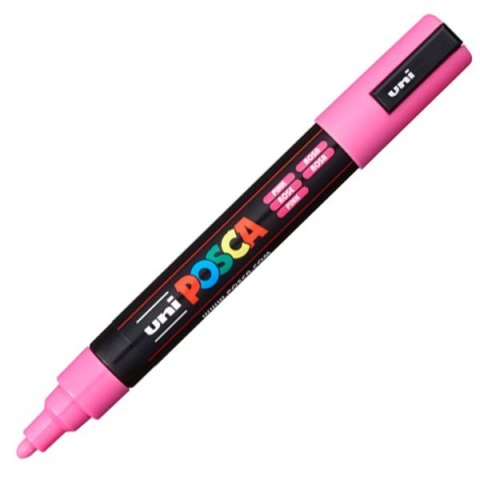 Marker suchościeralny Uni Posca różowy 1,8-2,5mm ścięta końcówka (PC-5M) Uni Marker suchościeralny Uni Posca różowy 1,8-2,5mm ścięta końcówka (PC-5M) Uni
