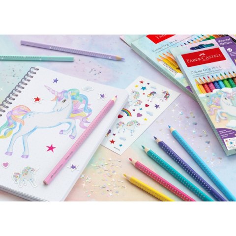 Kredki ołówkowe Faber Castell Unicorn 10+3 kol. (201542 FC) Faber Castell