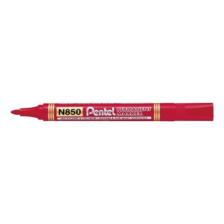 Marker permanentny Pentel czerwony 1,5mm okrągła końcówka Pentel