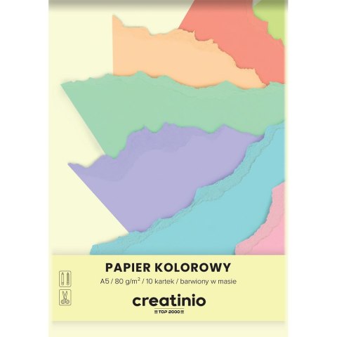 Papier kolorowy Top 2000 Creatinio A5 mix 80g (400176683) Top 2000