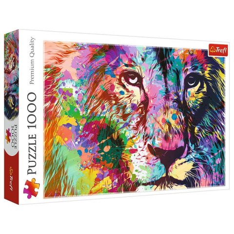 Puzzle Trefl Kolorowy Lew 1000 el. (10707) Trefl Puzzle Trefl Kolorowy Lew 1000 el. (10707) Trefl
