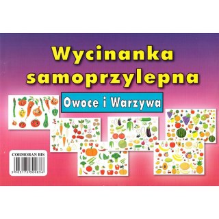 Zeszyt papierów kolorowych Cormoran owoce i warzywa samoprzylepne A4 6k Cormoran