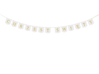 Baner Partydeco Chrzest Święty, 2 m, biały (GRL107-008) Partydeco