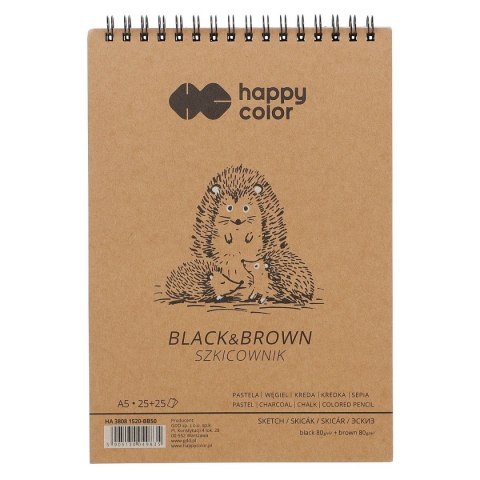 Blok artystyczny Happy Color Happy Color szkicownik A5 80g 50k (HA 3808 1520-BB50) Happy Color Blok artystyczny Happy Color Happy Color szkicownik A5 80g 50k (HA 3808 1520-BB50) Happy Color