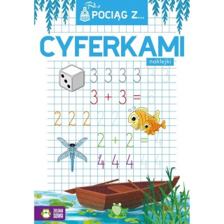 Książeczka edukacyjna Zielona Sowa Pociąg z cyferkami Zielona Sowa