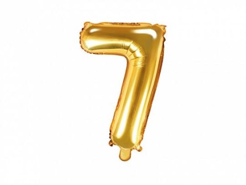 Balon foliowy Partydeco cyfra 7 złota 14cal (FB10M-7-019) Partydeco Balon foliowy Partydeco cyfra 7 złota 14cal (FB10M-7-019) Partydeco