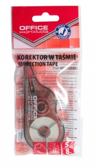 Korektor w taśmie (myszka) Office Products 5x8 [mm*m] (17101821-99) Office Products