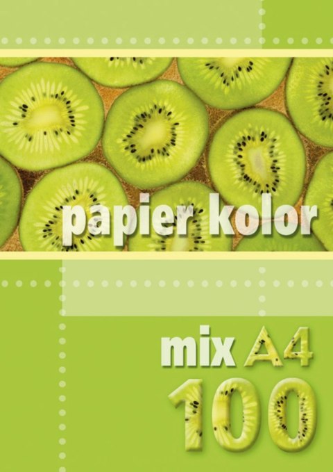 Papier kolorowy Kreska A4 mix 80g Kreska