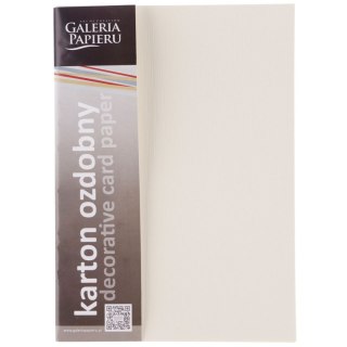 Papier ozdobny (wizytówkowy) Galeria Papieru sukno A4 kremowy 180g (204102) Galeria Papieru