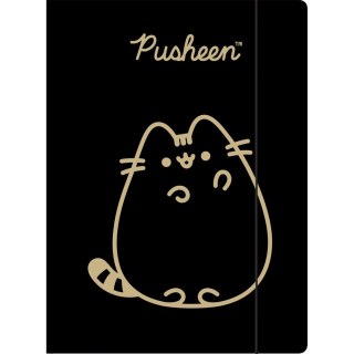 Teczka kartonowa na gumkę Pusheen gold A4 różne 300g Unipap Unipap