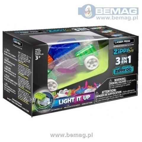 Klocki konstrukcyjne Bemag Laser Pegs 3w1 auto (ZD002) Bemag