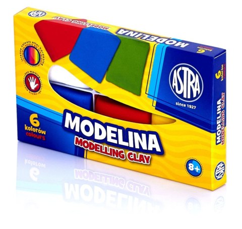 Modelina Astra 6 kol. zwykła w kostkach mix (83911901) Astra Modelina Astra 6 kol. zwykła w kostkach mix (83911901) Astra