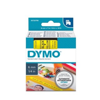 Taśma Dymo D1 6mm x 7m żółta/czarny nadruk Dymo