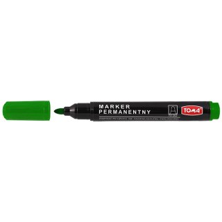 Marker permanentny Toma zielony okrągła końcówka Toma
