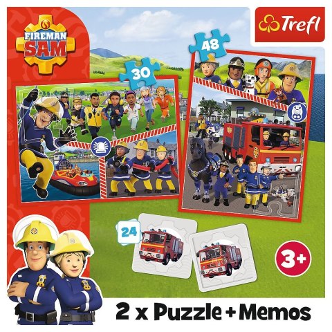 Puzzle Trefl Strażak Sam 2w1 el. (93334) Trefl Puzzle Trefl Strażak Sam 2w1 el. (93334) Trefl