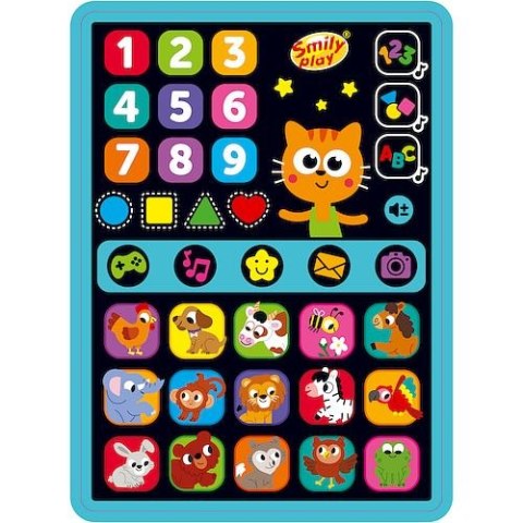 Zabawka edukacyjna Smily Play Smart Tablet Zdobywam wiedzę z kotem Ignacym (SP98276) Smily Play