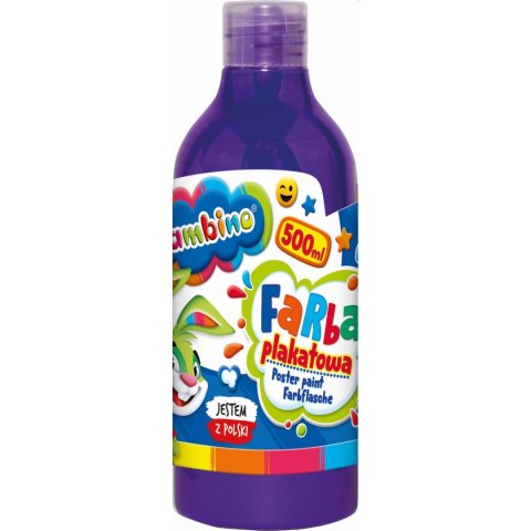 Farby plakatowe Bambino Bambino w butelce 500 ml kolor: fioletowy 500ml 1 kolor. (fioletowa) Bambino Farby plakatowe Bambino Bambino w butelce 500 ml kolor: fioletowy 500ml 1 kolor. (fioletowa) Bambino