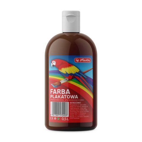 Farby plakatowe Herlitz kolor: brązowy 500ml 1 kolor. (9575804) Herlitz Farby plakatowe Herlitz kolor: brązowy 500ml 1 kolor. (9575804) Herlitz