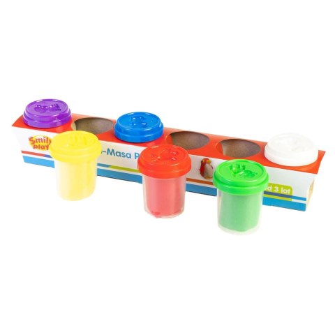 Plastelina Smily Play 6 kol. 6 tub ciasto-masa mix 56g (SP83350) Smily Play