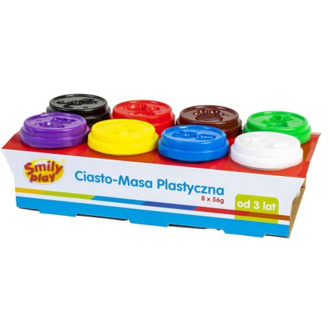 Plastelina Smily Play 8 kol. 8 tub ciasto-masa mix 56g (SP83349) Smily Play