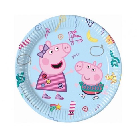 Talerz jednorazowy Godan Peppa Pig (Hasbro) papier śr. 230mm 8 szt (93436) Godan Talerz jednorazowy Godan Peppa Pig (Hasbro) papier śr. 230mm 8 szt (93436) Godan
