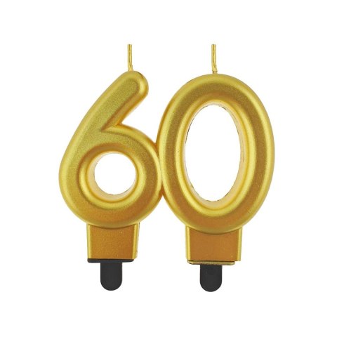 Świeczka urodzinowa Godan cyferka 60 w kolorze złotym (PF-SCZ60) Godan Świeczka urodzinowa Godan cyferka 60 w kolorze złotym (PF-SCZ60) Godan