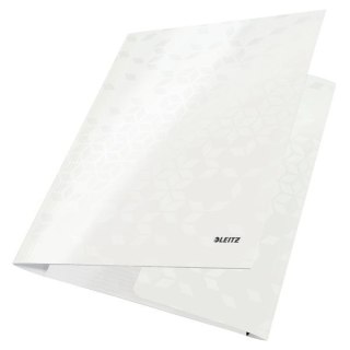 Teczka kartonowa na gumkę WOW A4 biały perłowy 80g Leitz (39820001) Leitz
