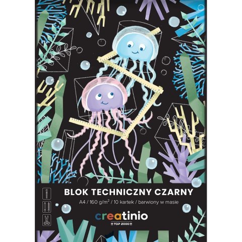 Blok techniczny Top 2000 Creatinio A4 czarny 160g 10k (400176681) Top 2000