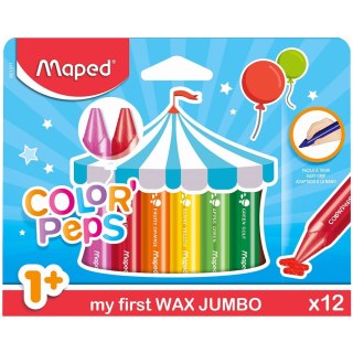 Kredki świecowe Maped JUMBO 12 kol. (861311) Maped