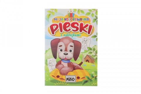Książeczka edukacyjna Niko Moja kolorowanka z naklejkami. Pieski Niko Książeczka edukacyjna Niko Moja kolorowanka z naklejkami. Pieski Niko
