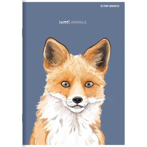 Zeszyt Top 2000 SWEET ANIMAL 400169465 A5 60k. 70g linia Top 2000 Zeszyt Top 2000 SWEET ANIMAL 400169465 A5 60k. 70g linia Top 2000