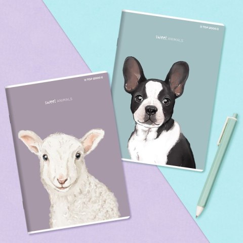Zeszyt Top 2000 SWEET ANIMAL 400169465 A5 60k. 70g linia Top 2000 Zeszyt Top 2000 SWEET ANIMAL 400169465 A5 60k. 70g linia Top 2000