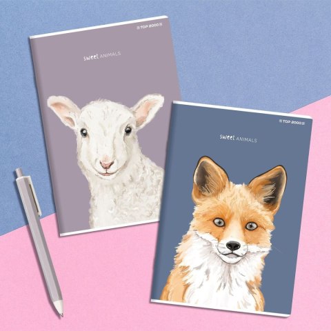 Zeszyt Top 2000 SWEET ANIMAL 400169465 A5 60k. 70g linia Top 2000 Zeszyt Top 2000 SWEET ANIMAL 400169465 A5 60k. 70g linia Top 2000