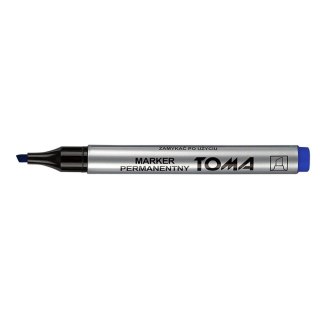 Marker permanentny Toma TO-091 niebieski okrągła końcówka Toma