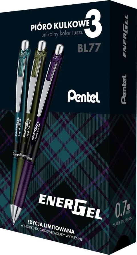 Pióro kulkowe Pentel BL 77 5902894026775 3szt (77A2-ST3KSVPl) Pentel