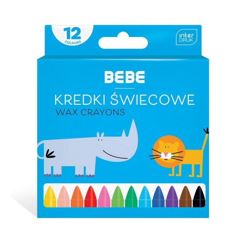 Kredki świecowe Bebe BB KIDS 12 kol 5902277326683 12 kol. Bebe