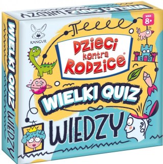 Gra karciana Kangur Dzieci kontra rodzice Wielki quiz wiedzy Kangur