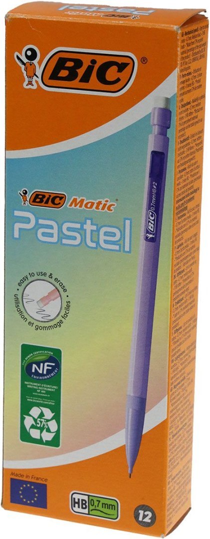 Ołówek automatyczny Bic BIC MATIC PASTEL 0,7 0,7mm (511060) Bic